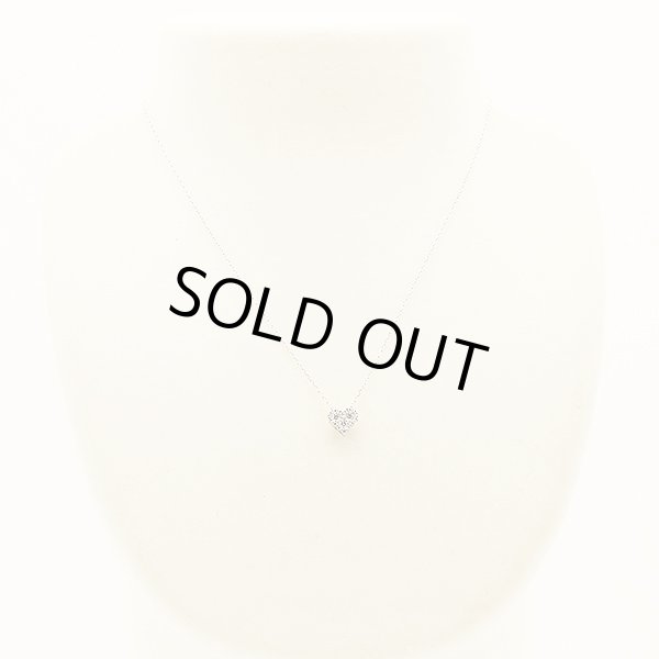 ヴァンドーム　PT950/850 ダイアイリネックレス 0.30ct 2.40g　装着イメージ