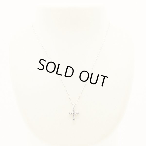 ヴァンドーム　PT900/850 ダイアイリペンダントネックレス 0.50ct 3.30g　装着イメージ