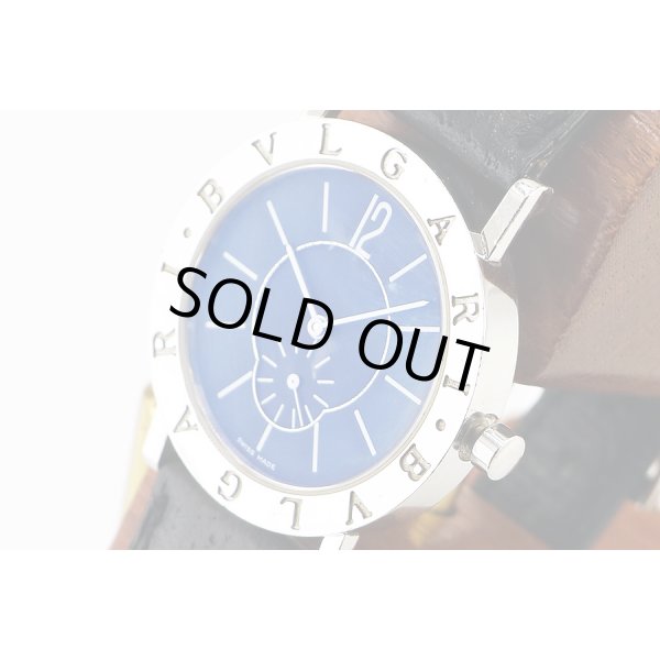 ブルガリ　ブルガリブルガリ　ＢＢ３３ＳＬＰＳ　黒文字盤　サイド拡大