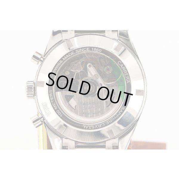 タグホイヤー　カレラ　ＣＢＫ２１１２　青文字盤　裏面拡大