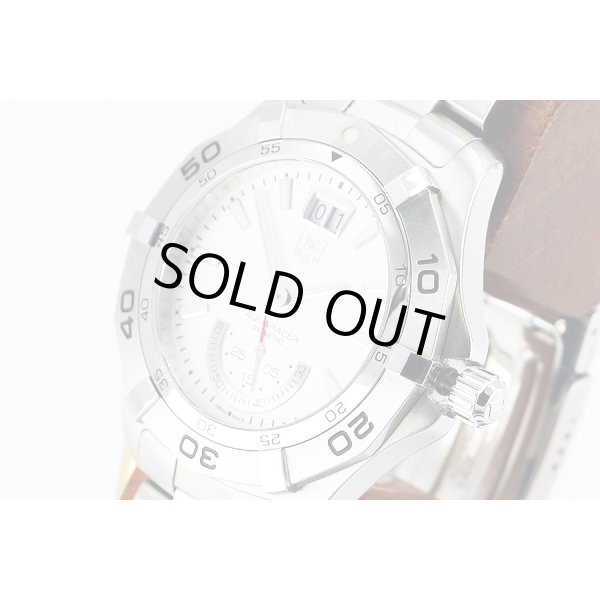 タグホイヤー　アクアレーサー　グランデイト　ＷＡＦ１０１１　銀文字盤　サイド拡大