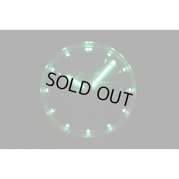 タグホイヤー　カレラ　ＣＢＫ２１１２　青文字盤　ライト暗闇