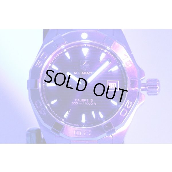 タグホイヤー　アクアレーサー　キャリバー５　ＷＡＹ２１１２　紺文字盤　ライト