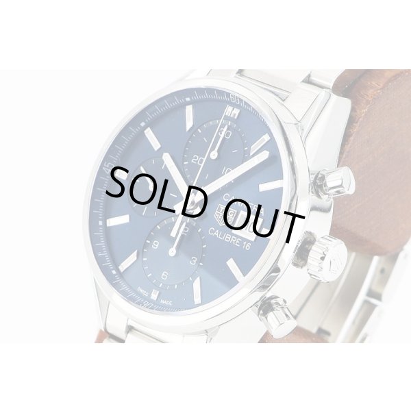 タグホイヤー　カレラ　ＣＢＫ２１１２　青文字盤　サイド拡大