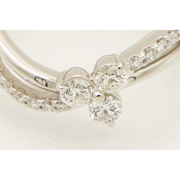 PT900 ダイアイリリング 0.50ct 6.30g　拡大