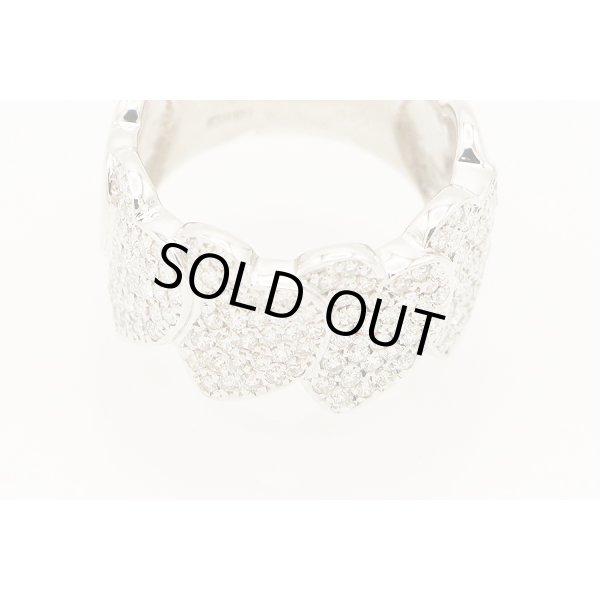 K18WG ダイアイリリング 1.00ct 7.90g　拡大