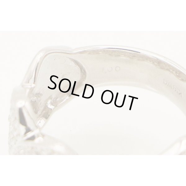 K18WG ダイアイリリング 1.00ct 7.90g　刻印(2)