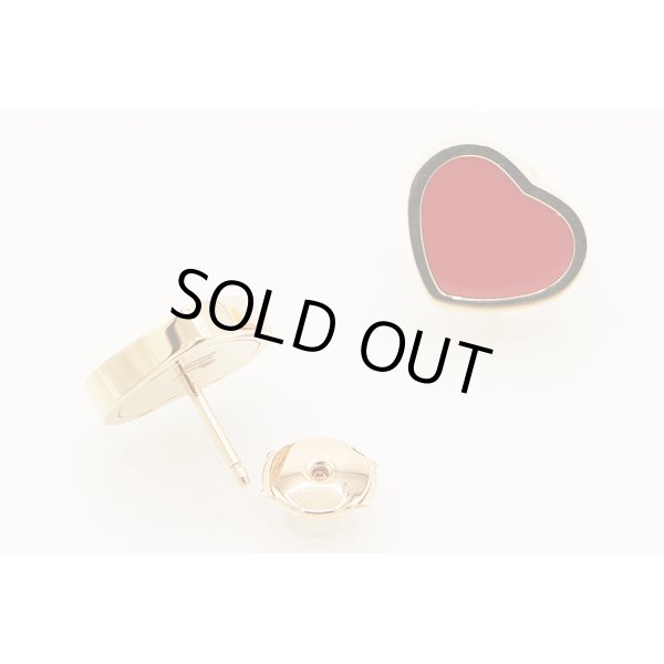 ショパール 750PG ハッピーハートピアス レッド 7.20g　キャッチ外したイメージ