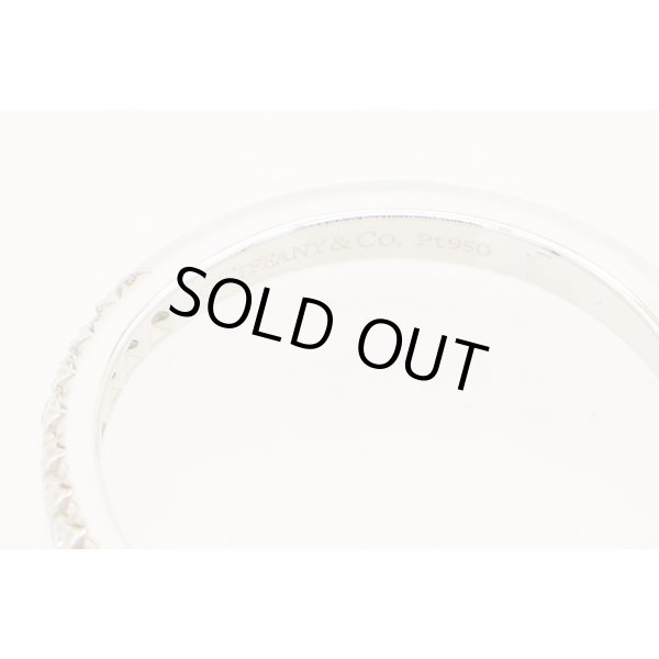 ティファニー　PT950 ダイアイリ ハーフエタニティリング 2.90g　刻印