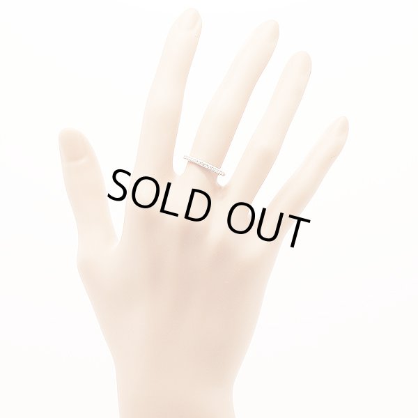 ティファニー　PT950 ダイアイリ ハーフエタニティリング 2.90g　装着イメージ