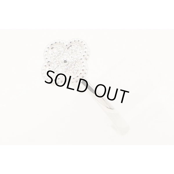 ヴァンクリーフ＆アーペル 750WG スウィートアルハンブラ ダイアイリリング 3.40g　サイド