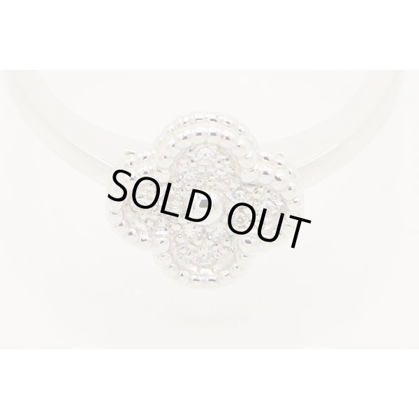 ヴァンクリーフ＆アーペル 750WG スウィートアルハンブラ ダイアイリリング 3.40g　拡大(2)