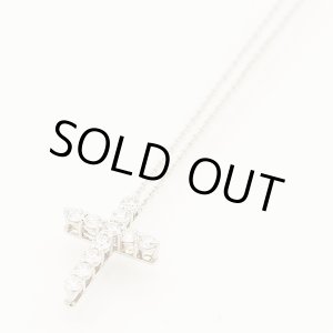 画像: ティファニー　PT950 クロス ダイアイリペンダントネックレス 3.50g