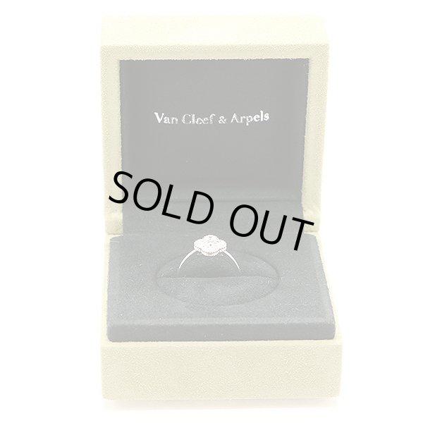 ヴァンクリーフ＆アーペル 750WG スウィートアルハンブラ ダイアイリリング 3.40g　箱