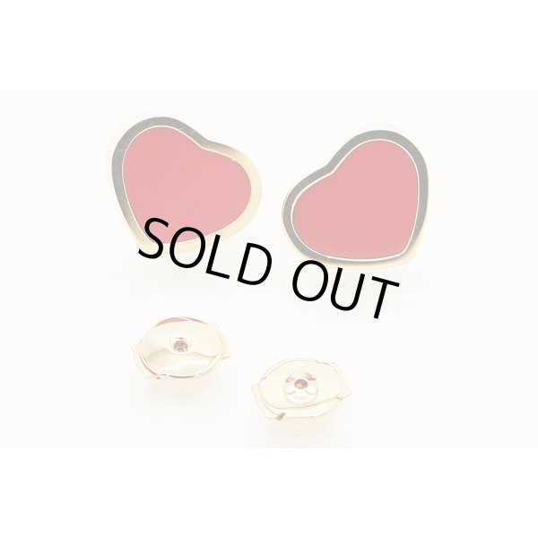 ショパール 750PG ハッピーハートピアス レッド 7.20g