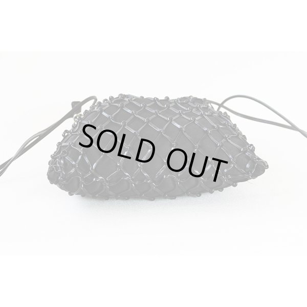 プラダ メッシュクラッチショルダーバック 1BC075 ブラック　底