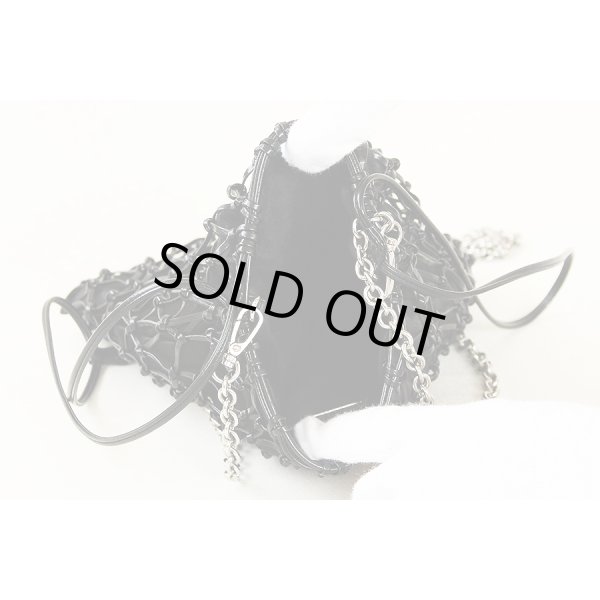 プラダ メッシュクラッチショルダーバック 1BC075 ブラック　中身