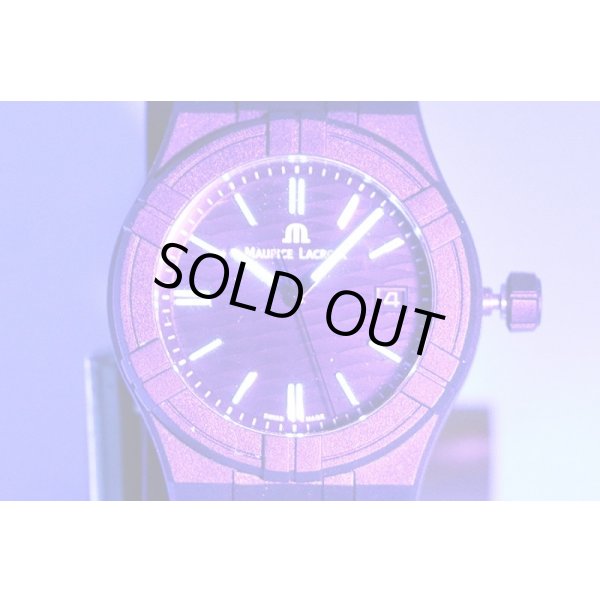 モーリス・ラクロア　アイコン　＃タイド　ＡI２００８　黒文字盤　ライト