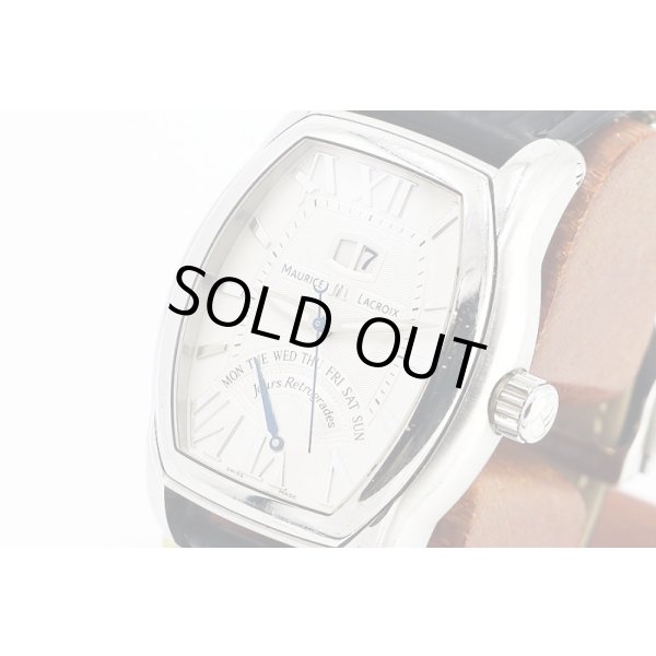 モーリス・ラクロア　トノー　ジュールレトロ　グランデイト　ＭＰ６１９９　銀文字盤　サイド拡大