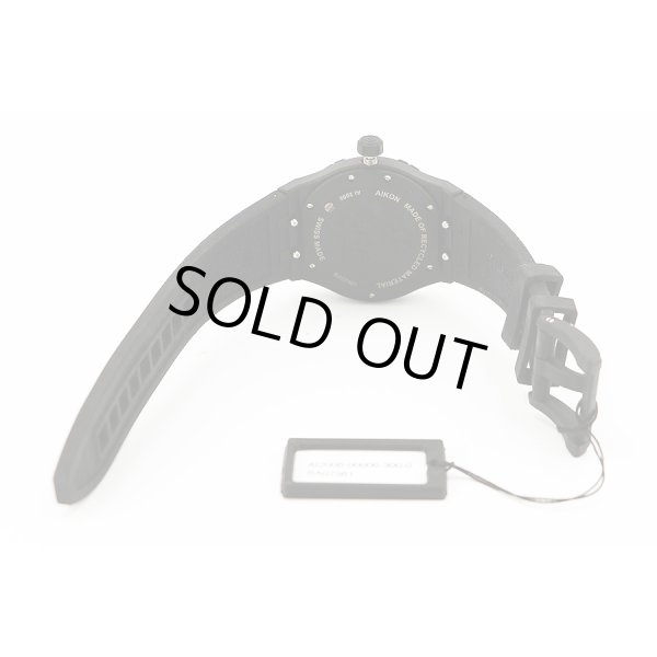 モーリス・ラクロア　アイコン　＃タイド　ＡI２００８　黒文字盤　ラバーベルト