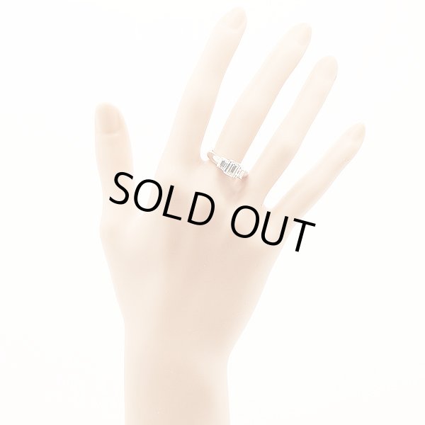 PT900 ダイアイリリング 0.676ct 0.54ct 8.40g　装着イメージ