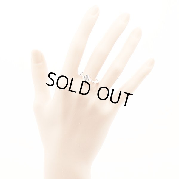 K18WG ダイアイリリング 0.50ct 2.90g　装着イメージ