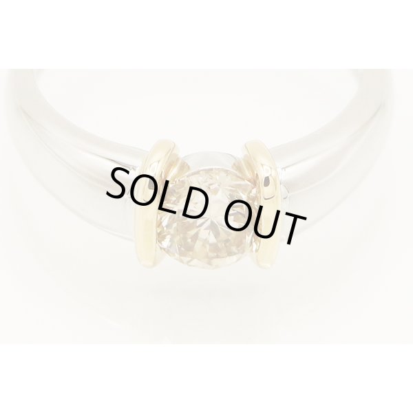 PT900/K18 ダイアイリリング 1.023ct 8.10g　拡大