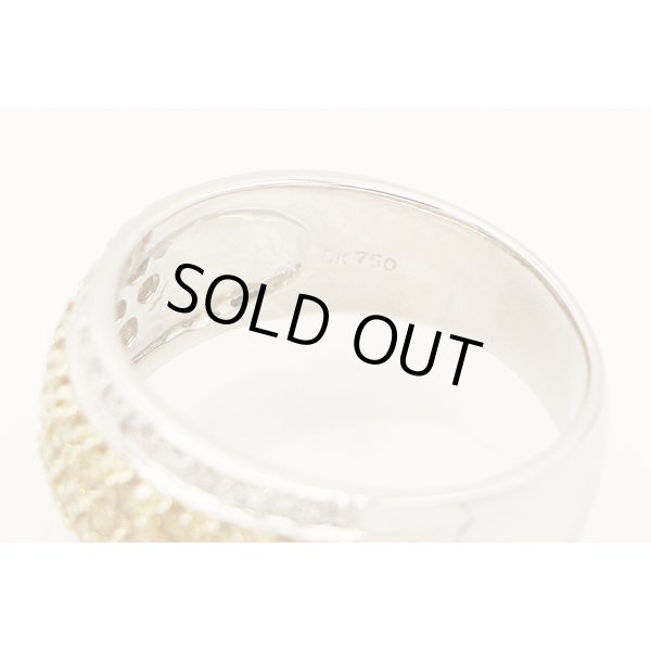 750WG ダイアイリリング 9.40g　刻印