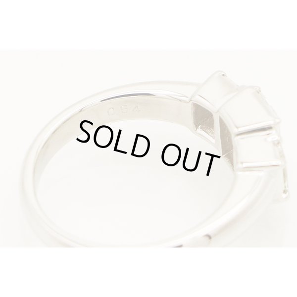 PT900 ダイアイリリング 0.676ct 0.54ct 8.40g　刻印(2)