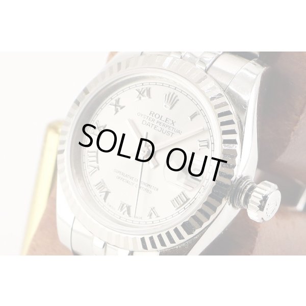 ロレックス　１７９１７４　銀ローマ文字盤　Ｖ４５５４０９　サイド拡大