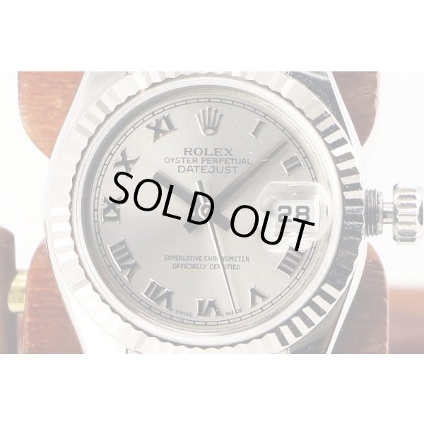 ロレックス　１７９１７４　銀ローマ文字盤　Ｖ４５５４０９　表面拡大