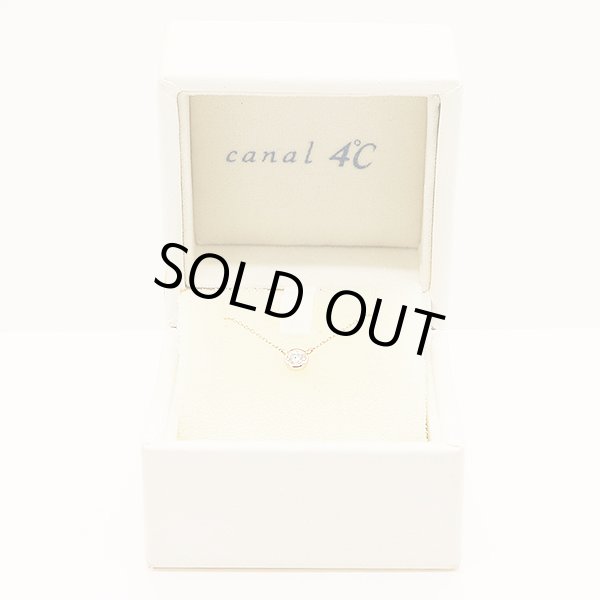 ４℃　K18PG ダイアイリネックレス 1.00g　箱