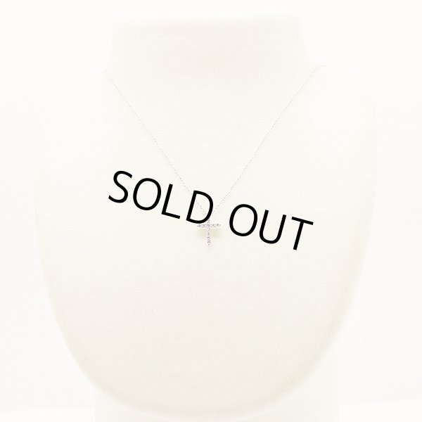 750WG ダイアイリペンダントネックレス 0.19ct 1.90g　装着イメージ