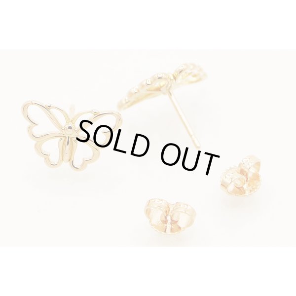 ティファニー　750PG バタフライピアス 2.50g　キャッチ