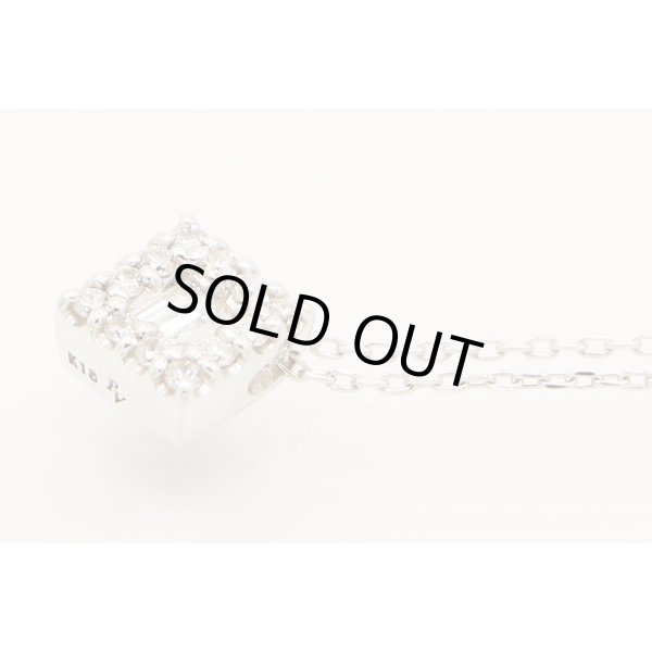 ポンテヴェキオ　K18WG ダイアイリペンダントネックレス 0.13ct 1.40g　拡大