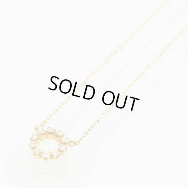 アーカー　K18 ダイアイリネックレス 0.90g