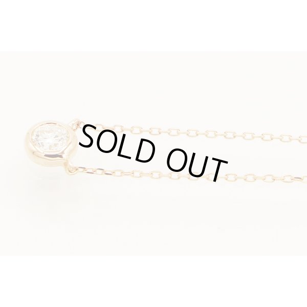 ４℃　K18PG ダイアイリネックレス 1.00g　拡大