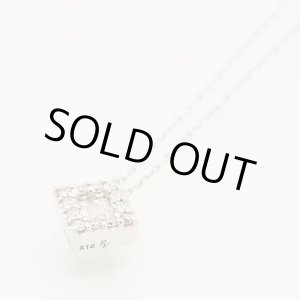 画像: ポンテヴェキオ K18WG ダイアイリペンダントネックレス 0.13ct 1.40g