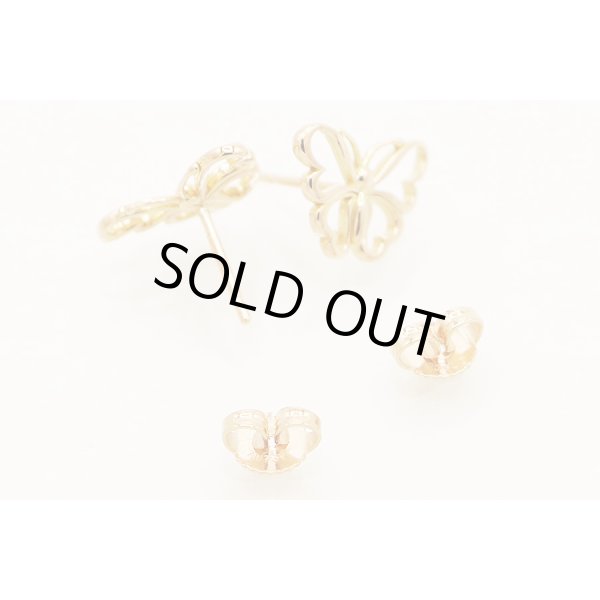 ティファニー　750PG バタフライピアス 2.50g