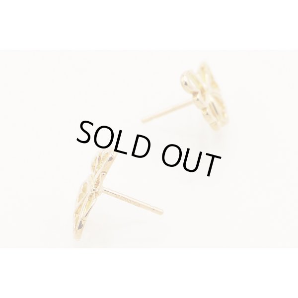 ティファニー　750PG バタフライピアス 2.50g　留め具外したイメージ