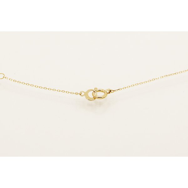 アーカー　K18 ダイアイリネックレス 0.90g　留め具