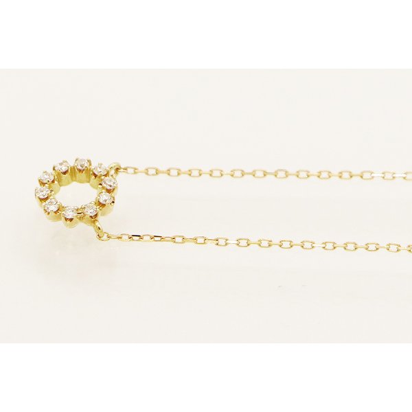 アーカー　K18 ダイアイリネックレス 0.90g　拡大