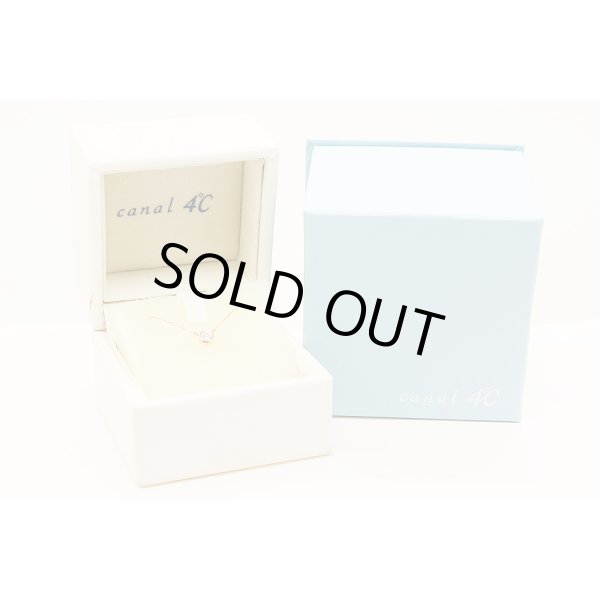 ４℃　K18PG ダイアイリネックレス 1.00g　箱イメージ