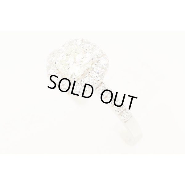 PT900 ダイアイリリング 0.704ct 0.58ct 4.80g　サイド