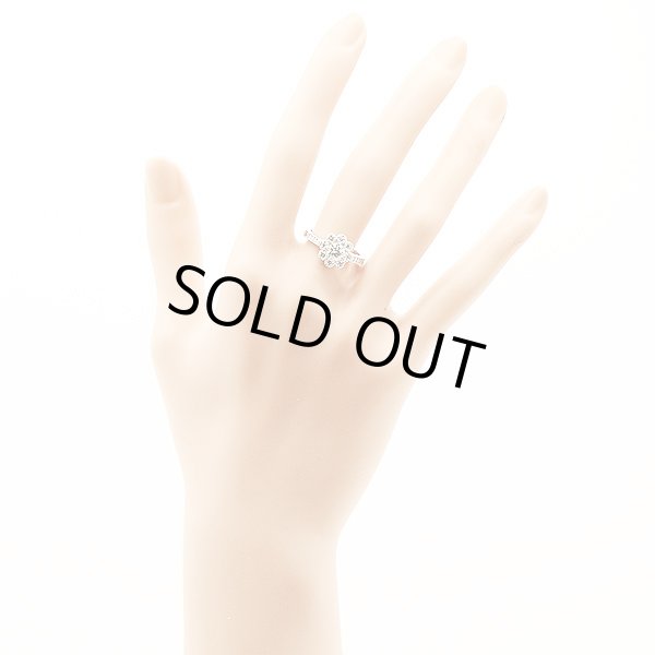 PT900 ダイアイリリング 0.523ct 0.17ct 5.40g　装着イメージ