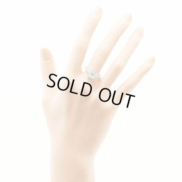 PT900 ダイアイリリング 0.704ct 0.58ct 4.80g　装着イメージ