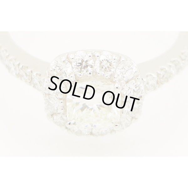 PT900 ダイアイリリング 0.704ct 0.58ct 4.80g　拡大