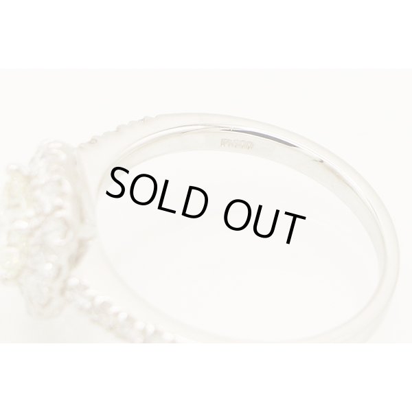 PT900 ダイアイリリング 0.704ct 0.58ct 4.80g　刻印(1)