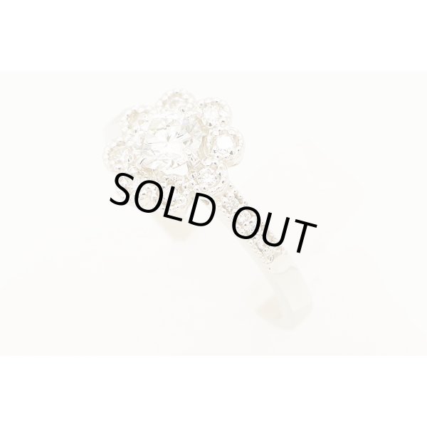 PT900 ダイアイリリング 0.523ct 0.17ct 5.40g　サイド