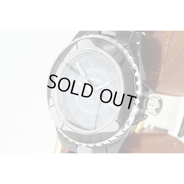シャネル　Ｊ１２　ファントム　Ｈ６３４６　黒文字盤　サイド拡大